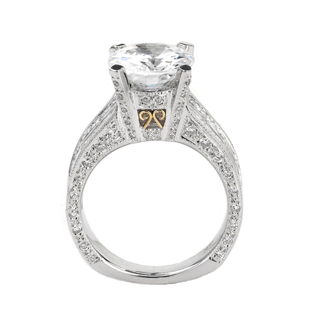 18KTW INVISIBLE SET ENGAGEMENT RING 2.67CT